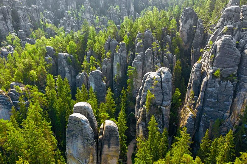 Adršpach-Teplice Rocks, Hradec Králové Region, Czech Republic (Czechia)